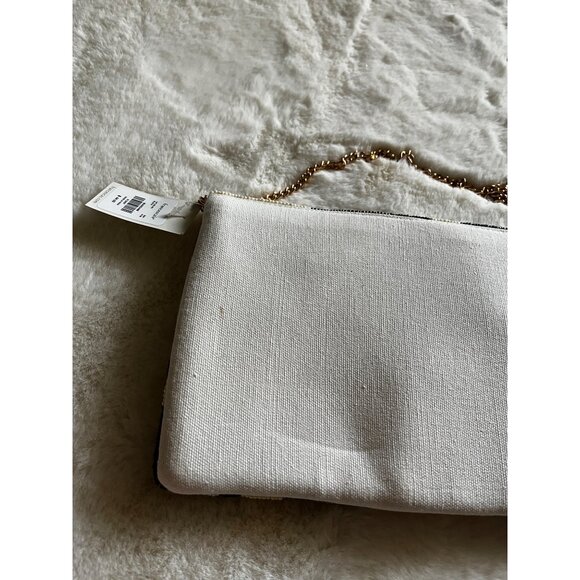 NWT  Francesca Women’s Leopard Print Full Front Beaded Clutch Crossbody Purse - Picture 6 of 9